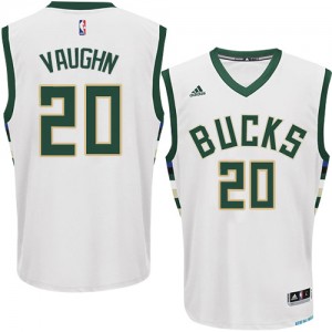 Maillot Authentic Milwaukee Bucks NBA Home Blanc - #20 Rashad Vaughn - Homme