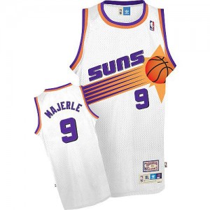Phoenix Suns Dan Majerle #9 Throwback Authentic Maillot d'équipe de NBA - Blanc pour Homme
