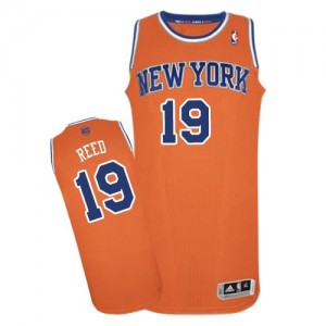 Maillot Authentic New York Knicks NBA Alternate Orange - #19 Willis Reed - Homme