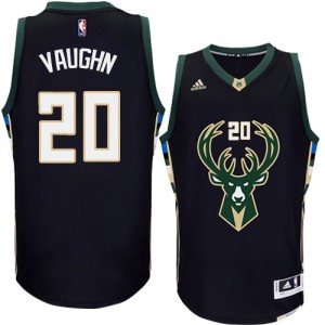 Maillot Authentic Milwaukee Bucks NBA Alternate Noir - #20 Rashad Vaughn - Homme