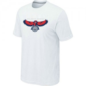 Atlanta Hawks Big & Tall T-Shirts d'équipe de NBA - Blanc pour Homme