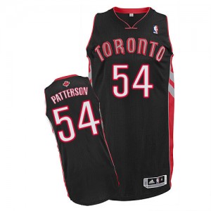 Maillot Adidas Noir Alternate Authentic Toronto Raptors - Patrick Patterson #54 - Homme