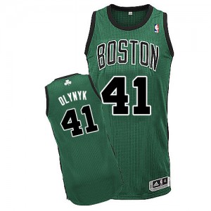Maillot Authentic Boston Celtics NBA Alternate Vert (No. noir) - #41 Kelly Olynyk - Homme