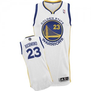 Golden State Warriors #23 Adidas Home Blanc Authentic Maillot d'équipe de NBA pas cher - Mitch Richmond pour Homme