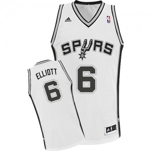 Maillot Adidas Blanc Home Swingman San Antonio Spurs - Sean Elliott #6 - Homme
