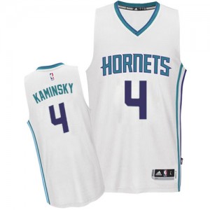 Maillot Authentic Charlotte Hornets NBA Home Blanc - #4 Frank Kaminsky - Homme