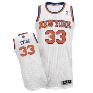 Maillot NBA Blanc Patrick Ewing #33 New York Knicks Home Authentic Homme Adidas
