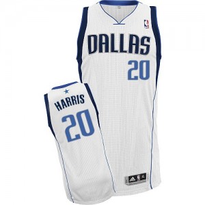 Dallas Mavericks #20 Adidas Home Blanc Authentic Maillot d'équipe de NBA Prix d'usine - Devin Harris pour Homme
