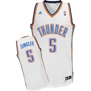 Maillot Swingman Oklahoma City Thunder NBA Home Blanc - #5 Kyle Singler - Homme