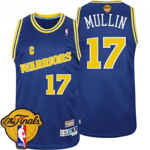Golden State Warriors #17 Adidas Throwback 2015 The Finals Patch Bleu Authentic Maillot d'équipe de NBA vente en ligne - Chris Mullin pour Homme
