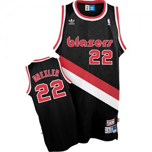 Maillot NBA Noir Clyde Drexler #22 Portland Trail Blazers Throwback Swingman Homme Adidas