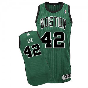 Maillot Adidas Vert (No. noir) Alternate Authentic Boston Celtics - David Lee #42 - Femme