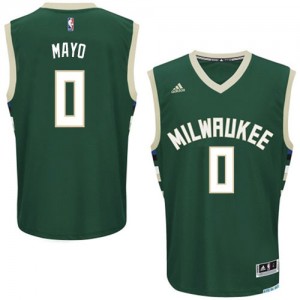 Maillot NBA Swingman O.J. Mayo #0 Milwaukee Bucks Road Vert - Homme