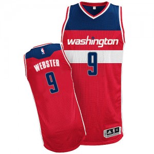 Washington Wizards #9 Adidas Road Rouge Authentic Maillot d'équipe de NBA Magasin d'usine - Martell Webster pour Homme