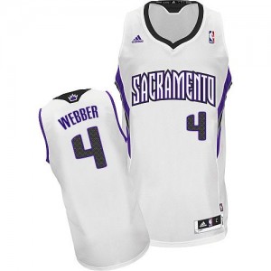 Maillot Swingman Sacramento Kings NBA Home Blanc - #4 Chris Webber - Homme