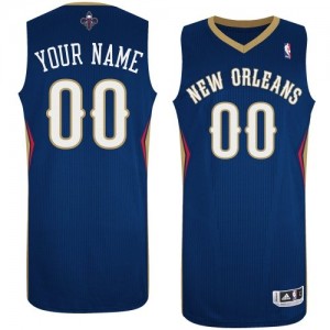 New Orleans Pelicans Personnalisé Adidas Road Bleu marin Maillot d'équipe de NBA la meilleure qualité - Authentic pour Homme