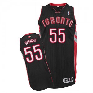 Toronto Raptors Delon Wright #55 Alternate Authentic Maillot d'équipe de NBA - Noir pour Homme
