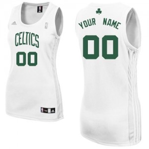Maillot NBA Blanc Swingman Personnalisé Boston Celtics Home Femme Adidas