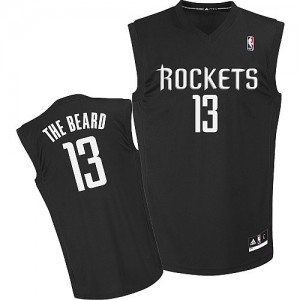 Maillot NBA Authentic James Harden #13 Houston Rockets The Beard Noir - Homme