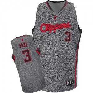 Maillot NBA Authentic Chris Paul #3 Los Angeles Clippers Static Fashion Gris - Homme