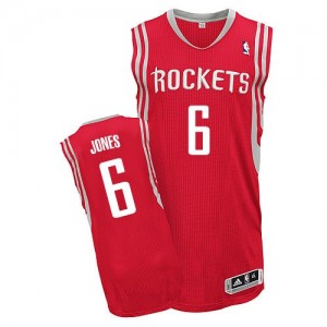 Maillot NBA Authentic Terrence Jones #6 Houston Rockets Road Rouge - Homme