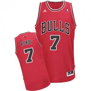 Maillot Adidas Rouge Road Swingman Chicago Bulls - Toni Kukoc #7 - Homme