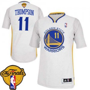 Maillot Adidas Blanc Alternate 2015 The Finals Patch Authentic Golden State Warriors - Klay Thompson #11 - Femme