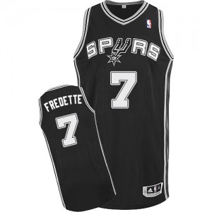 Maillot Adidas Noir Road Authentic San Antonio Spurs - Jimmer Fredette #7 - Homme