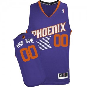 Phoenix Suns Authentic Personnalisé Road Maillot d'équipe de NBA - Violet pour Femme