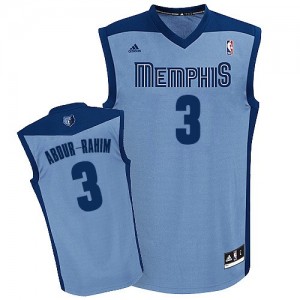 Memphis Grizzlies Shareef Abdur-Rahim #3 Alternate Swingman Maillot d'équipe de NBA - Bleu clair pour Homme