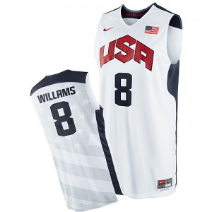 Maillot NBA Swingman Deron Williams #8 Team USA 2012 Olympics Blanc - Homme