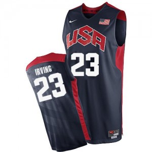Maillots de basket Authentic Team USA NBA 2012 Olympics Bleu marin - #23 Kyrie Irving - Homme