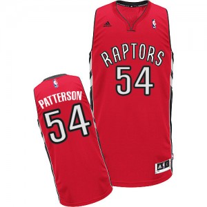 Toronto Raptors #54 Adidas Road Rouge Swingman Maillot d'équipe de NBA préférentiel - Patrick Patterson pour Homme