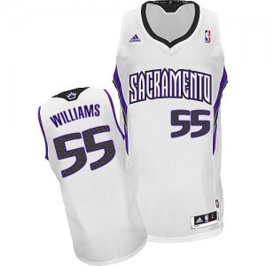 Maillot NBA Blanc Jason Williams #55 Sacramento Kings Home Swingman Homme Adidas