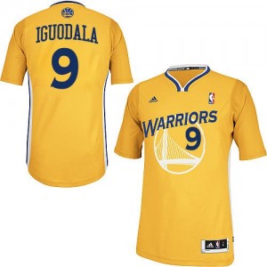 Maillot NBA Golden State Warriors #9 Andre Iguodala Or Adidas Swingman Alternate - Homme