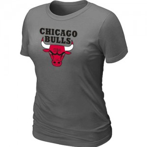 T-shirt principal de logo Chicago Bulls NBA Big & Tall Gris foncé - Femme