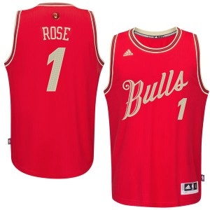 Chicago Bulls Derrick Rose #1 2015-16 Christmas Day Authentic Maillot d'équipe de NBA - Rouge pour Homme