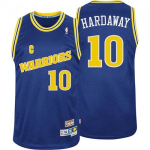 Maillot Authentic Golden State Warriors NBA Throwback Bleu - #10 Tim Hardaway - Homme