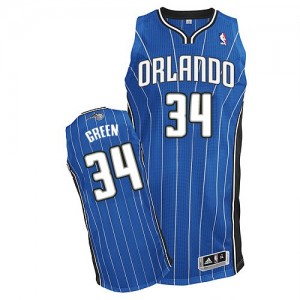 Maillot Adidas Bleu royal Road Authentic Orlando Magic - Willie Green #34 - Homme
