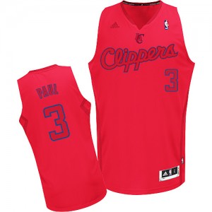 Maillot NBA Rouge Chris Paul #3 Los Angeles Clippers Big Color Fashion Swingman Homme Adidas