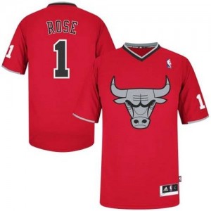Chicago Bulls Derrick Rose #1 2013 Christmas Day Authentic Maillot d'équipe de NBA - Rouge pour Homme