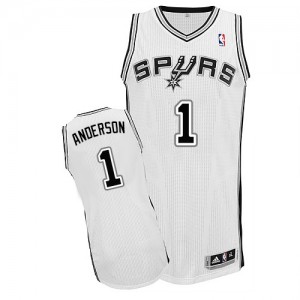Maillot NBA Authentic Kyle Anderson #1 San Antonio Spurs Home Blanc - Homme
