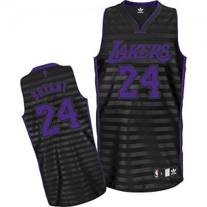 Maillot NBA Authentic Kobe Bryant #24 Los Angeles Lakers Groove Gris noir - Homme