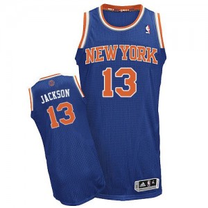 Maillot NBA Authentic Mark Jackson #13 New York Knicks Road Bleu royal - Homme