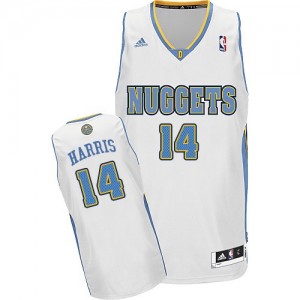 Maillot NBA Blanc Gary Harris #14 Denver Nuggets Home Swingman Homme Adidas