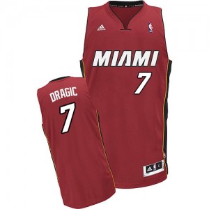 Miami Heat #7 Adidas Alternate Rouge Swingman Maillot d'équipe de NBA Vente - Goran Dragic pour Homme