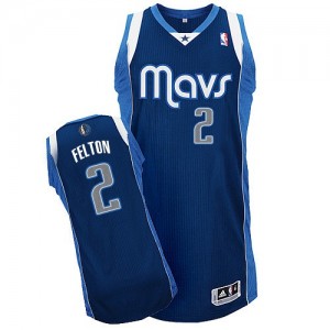 Maillot NBA Bleu marin Raymond Felton #2 Dallas Mavericks Alternate Authentic Homme Adidas