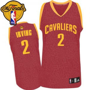 Maillot NBA Swingman Kyrie Irving #2 Cleveland Cavaliers Crazy Light 2015 The Finals Patch Rouge - Homme