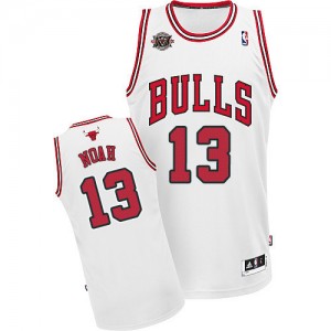 Maillot Swingman Chicago Bulls NBA Home 20TH Anniversary Blanc - #13 Joakim Noah - Homme