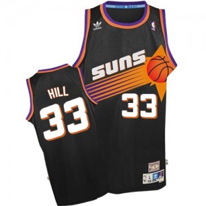Phoenix Suns #33 Adidas Throwback Noir Authentic Maillot d'équipe de NBA Braderie - Grant Hill pour Homme